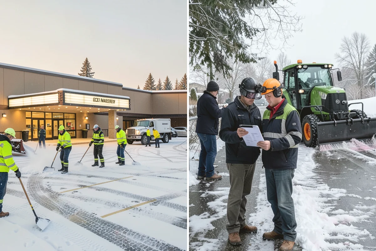 Self-Storage Facility Snow Plowing in Tacoma, Pierce County, WA - Map the drive aisles, gates, and office parking with facility staff