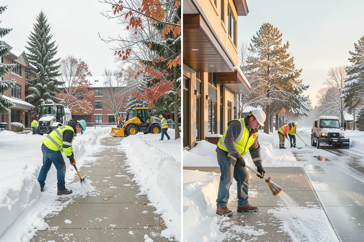 Self-Storage Facility Snow Plowing in Tukwila, King County, WA - Map the drive aisles, gates, and office parking with facility staff