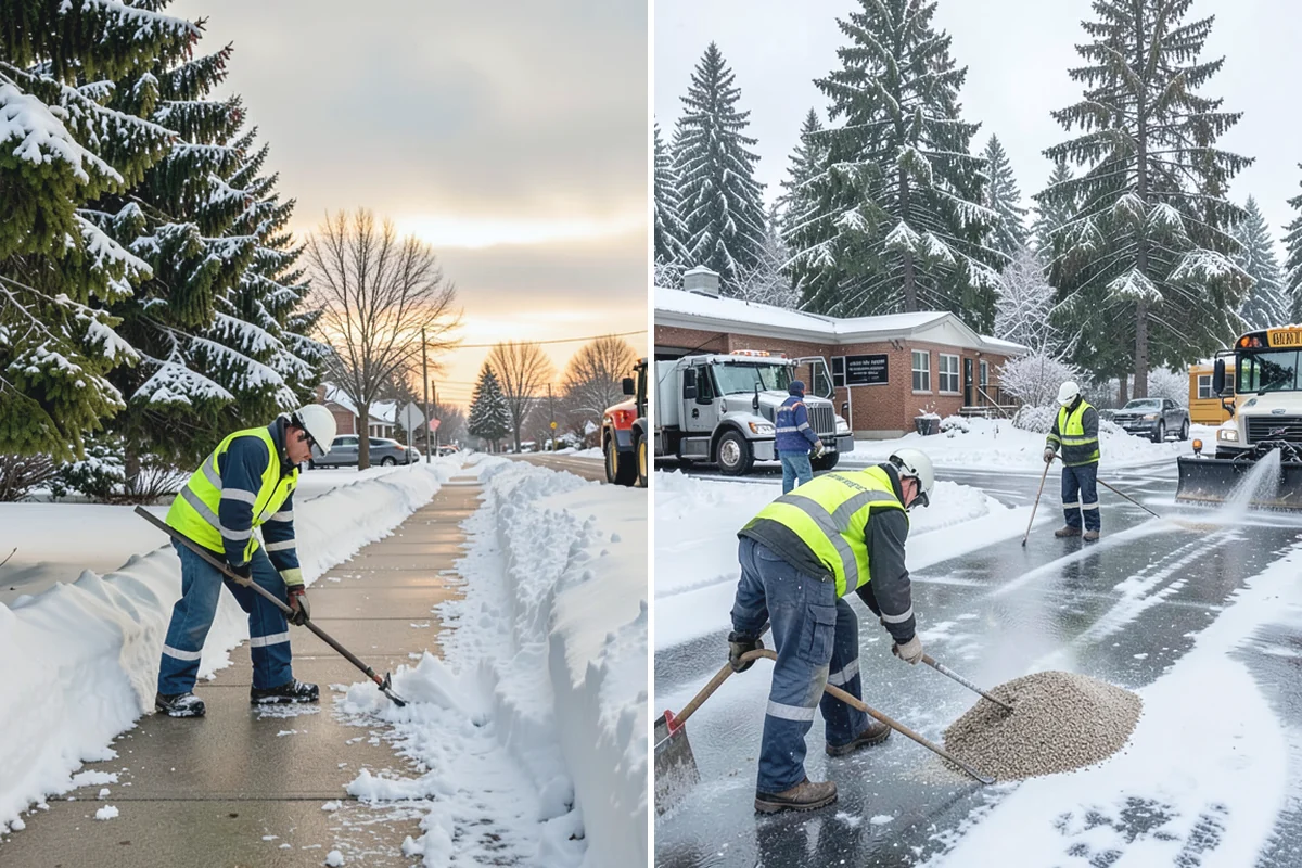 Self-Storage Facility Snow Plowing in Wilkeson, Pierce County, WA - Map the drive aisles, gates, and office parking with facility staff