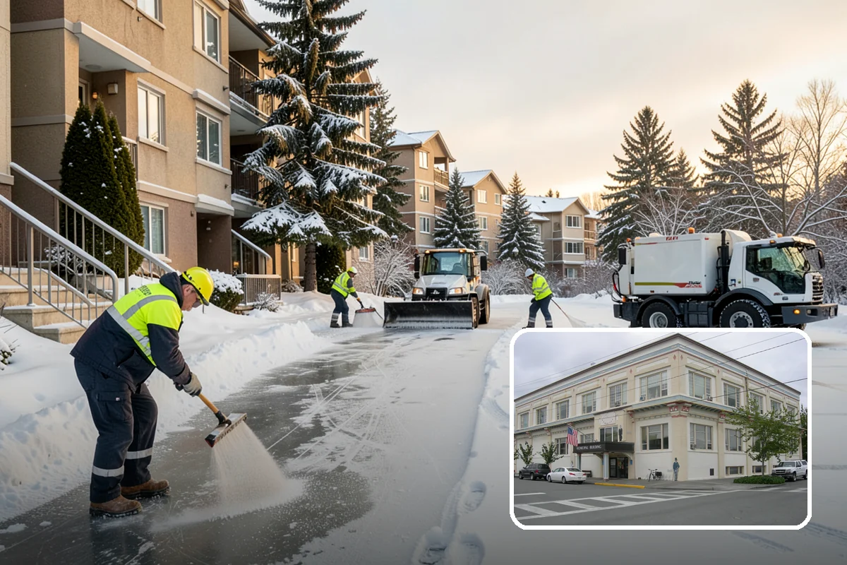 Senior Living Community Deicing in Anacortes, Skagit County, WA - Protects high-risk residents from fall-related injuries
