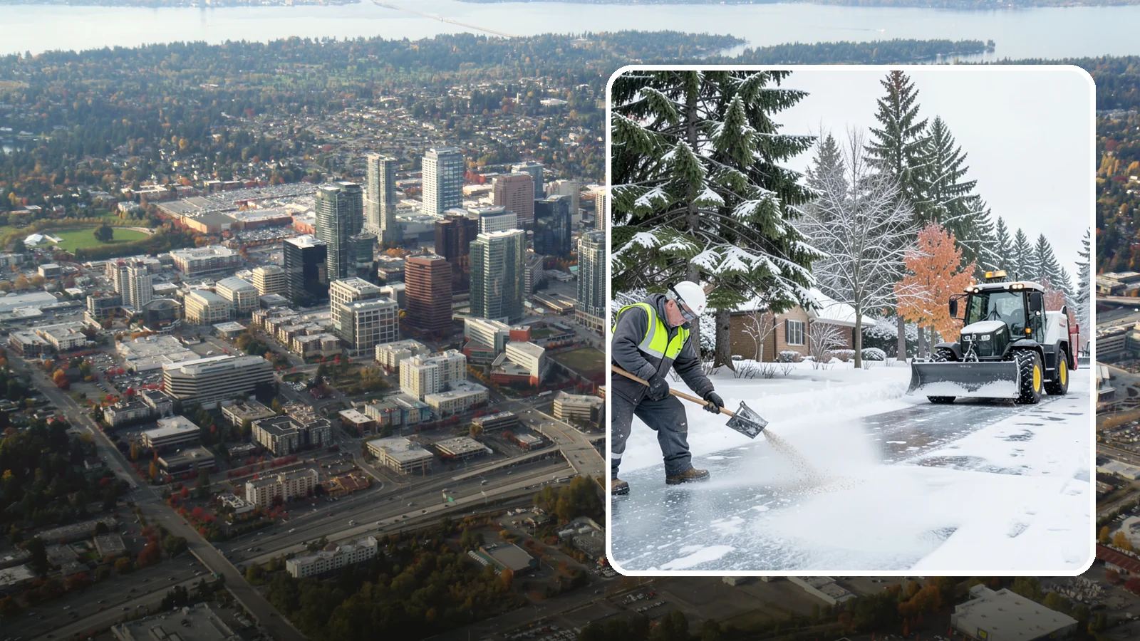 Senior Living Community Deicing in Bellevue, King County, WA - Meticulous deicing for senior living communities, where residents' mobility limits make even a thin glaze a serious fall risk.