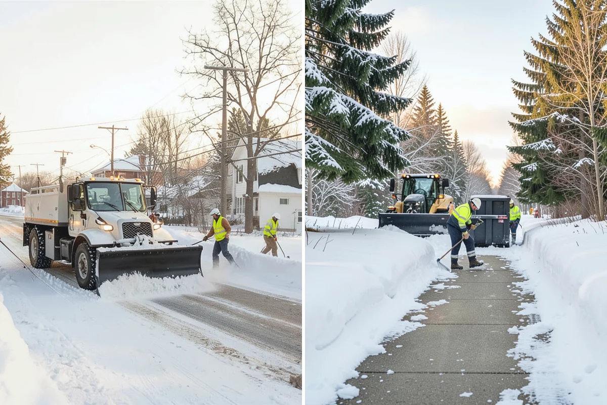 Senior Living Community Deicing in Bonney Lake, Pierce County, WA - Map resident walkways, courtyards, ramps, and entrances with staff