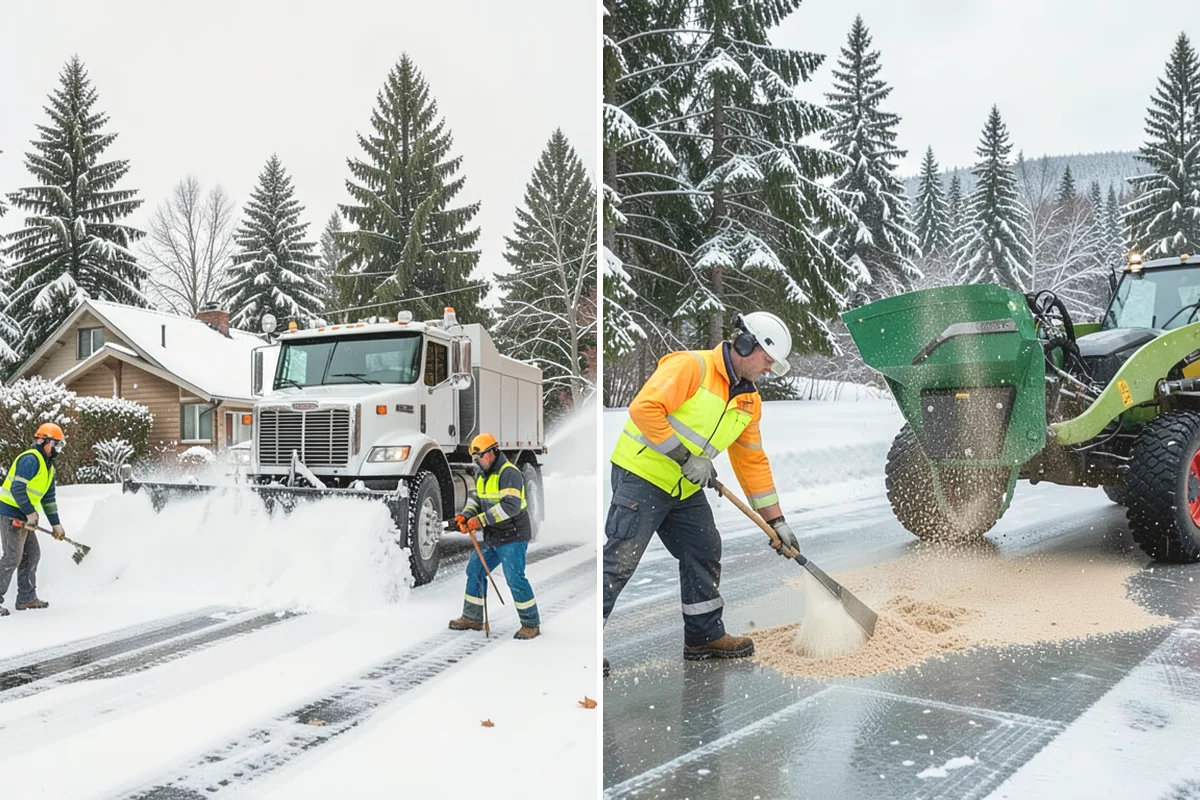 Senior Living Community Deicing in Carnation, King County, WA - Map resident walkways, courtyards, ramps, and entrances with staff