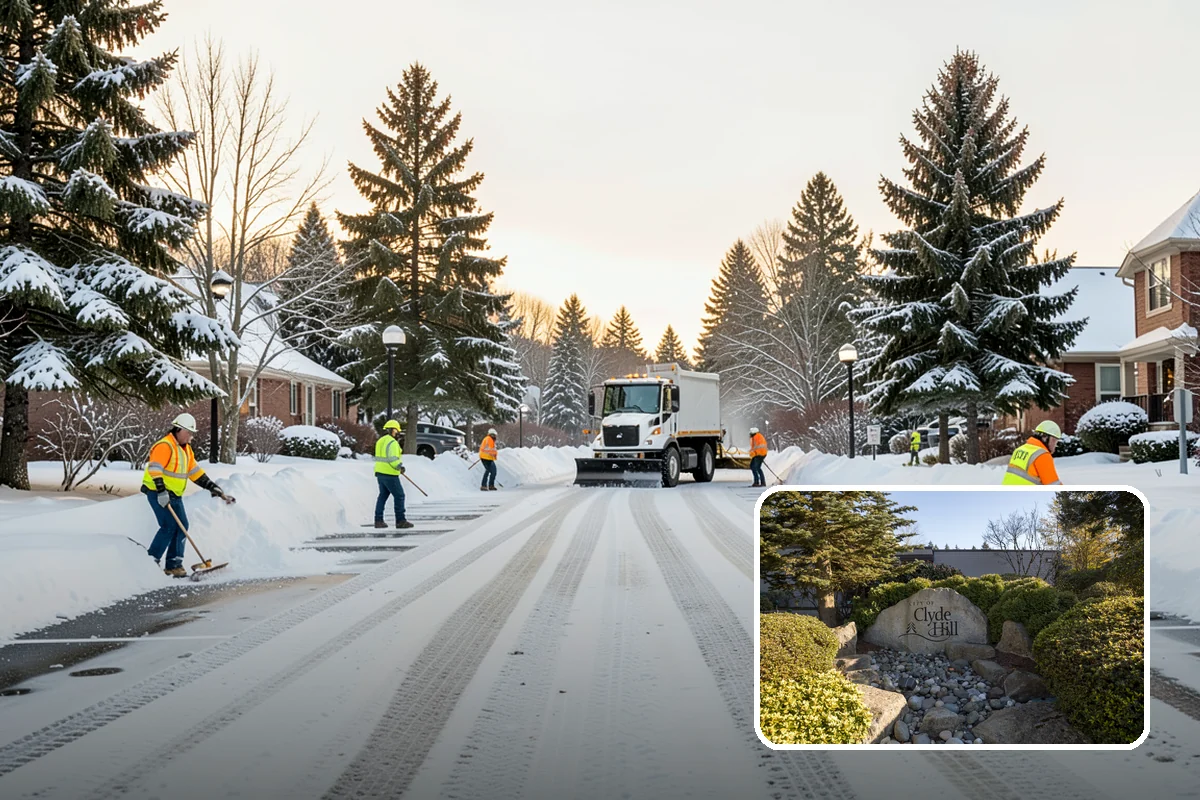 Senior Living Community Deicing in Clyde Hill, King County, WA - Protects high-risk residents from fall-related injuries