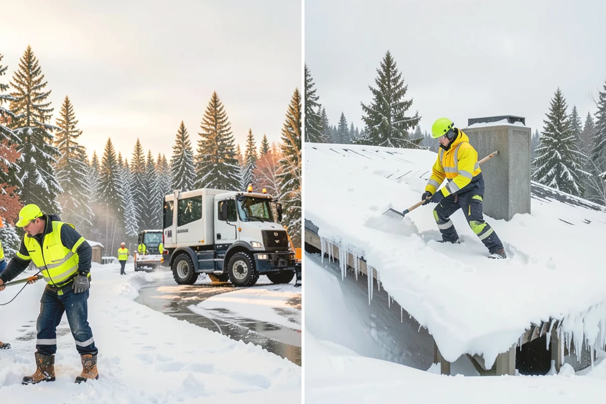 Senior Living Community Deicing in Duvall, King County, WA - Map resident walkways, courtyards, ramps, and entrances with staff