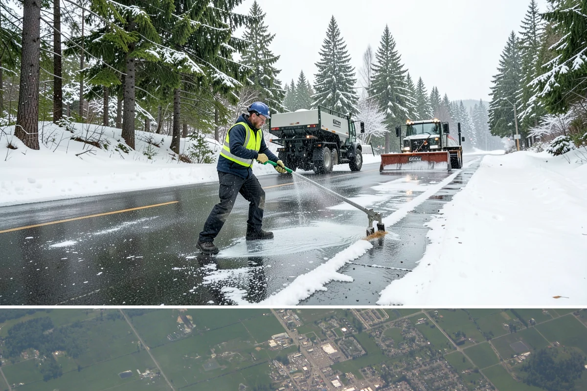 Senior Living Community Deicing in Enumclaw, King County, WA - Service covers the entire winter season with heightened, continuous attention during every lowland freeze that endangers resident...