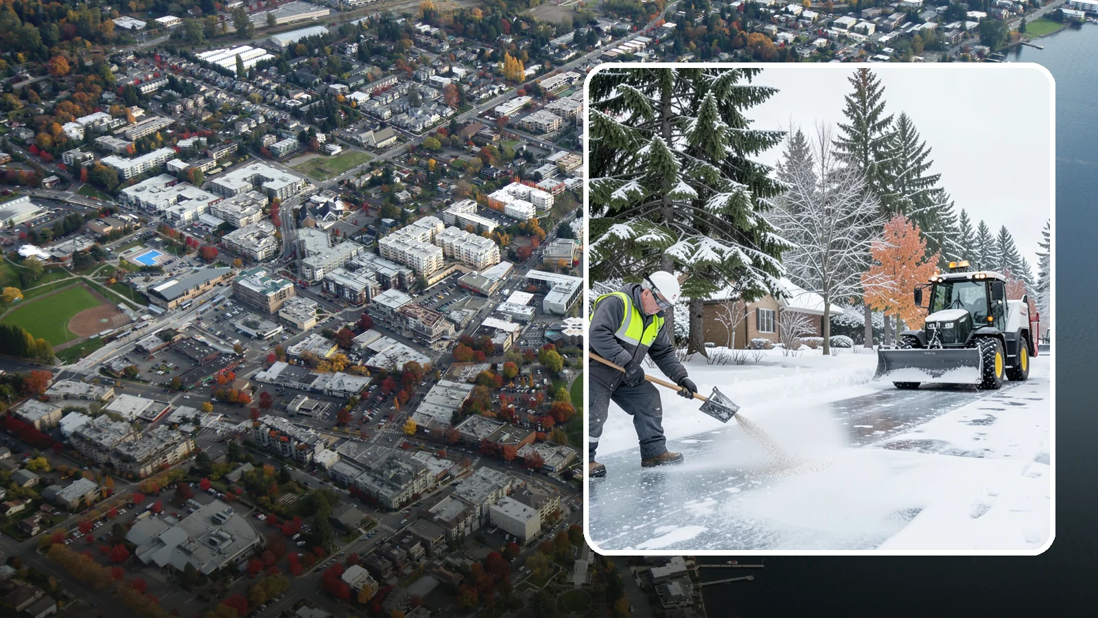 Senior Living Community Deicing in Kirkland, King County, WA - Meticulous deicing for senior living communities, where residents' mobility limits make even a thin glaze a serious fall risk.