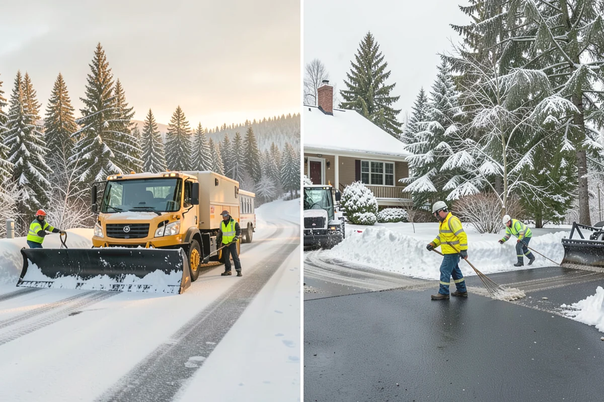 Senior Living Community Deicing in La Conner, Skagit County, WA - Map resident walkways, courtyards, ramps, and entrances with staff