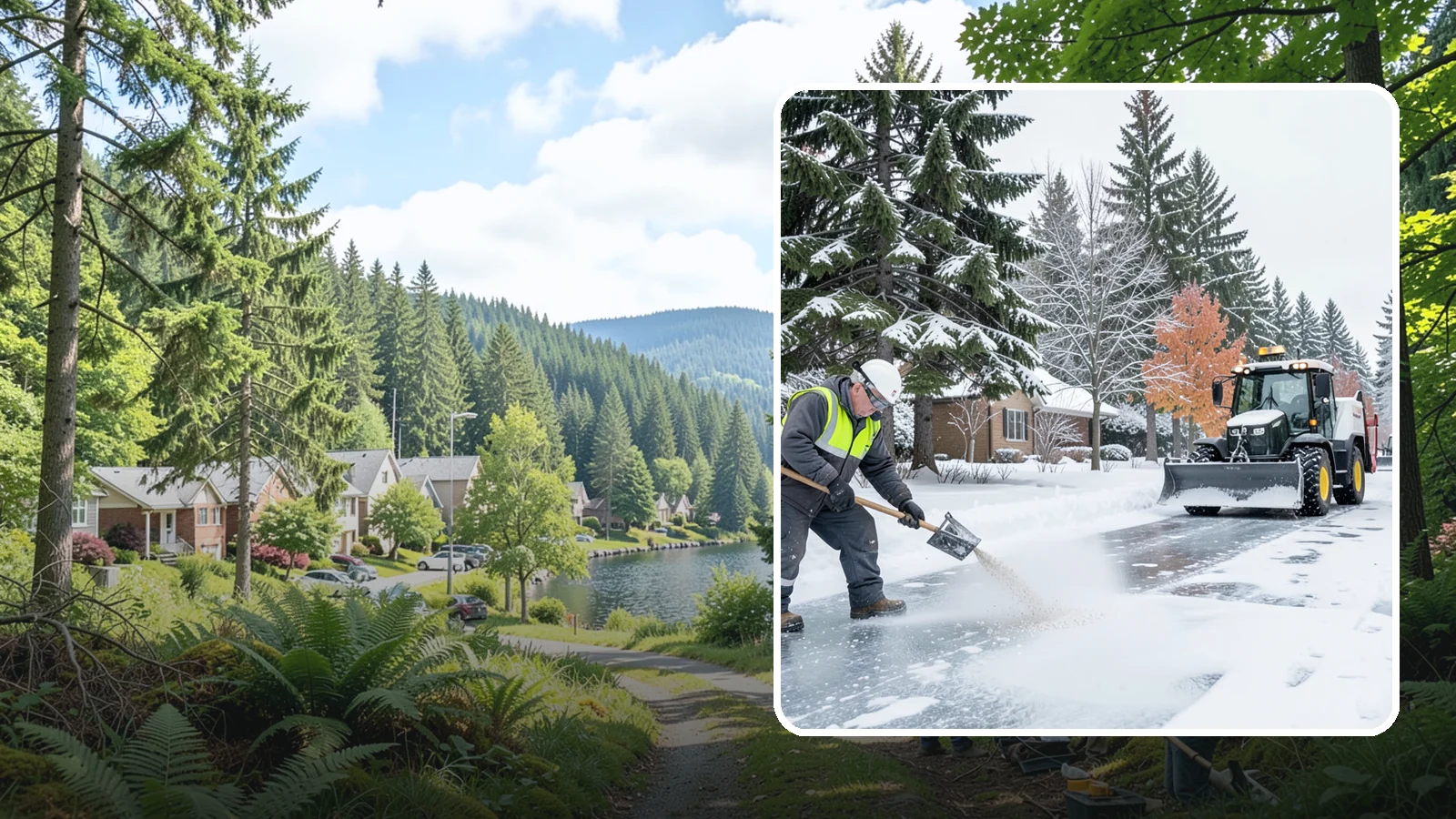 Senior Living Community Deicing in Lake Forest Park, King County, WA - Meticulous deicing for senior living communities, where residents' mobility limits make even a thin glaze a serious fall risk.