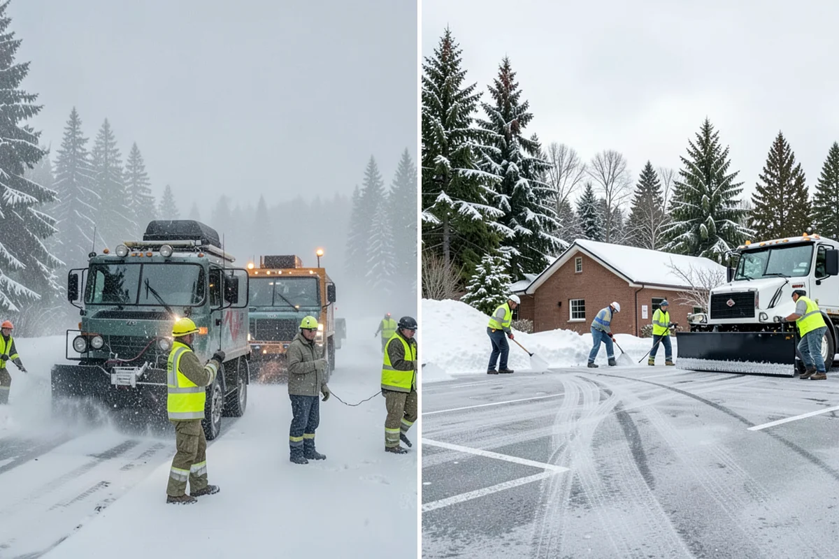 Senior Living Community Deicing in Lakewood, Pierce County, WA - Map resident walkways, courtyards, ramps, and entrances with staff