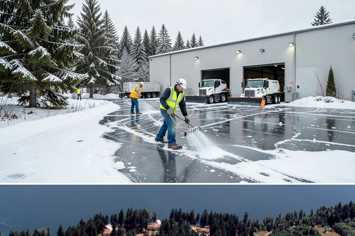 Senior Living Community Deicing in Lakewood, Pierce County, WA - Service covers the entire winter season with heightened, continuous attention during every lowland freeze that endangers resident...