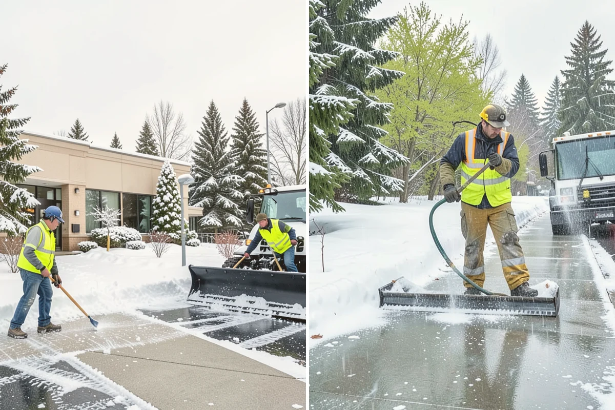 Senior Living Community Deicing in Lynnwood, Snohomish County, WA - Map resident walkways, courtyards, ramps, and entrances with staff