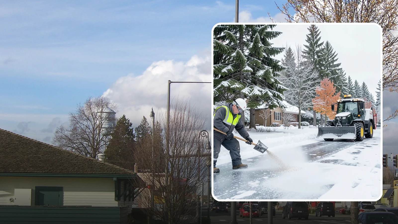 Senior Living Community Deicing in Marysville, Snohomish County, WA - Meticulous deicing for senior living communities, where residents' mobility limits make even a thin glaze a serious fall risk.