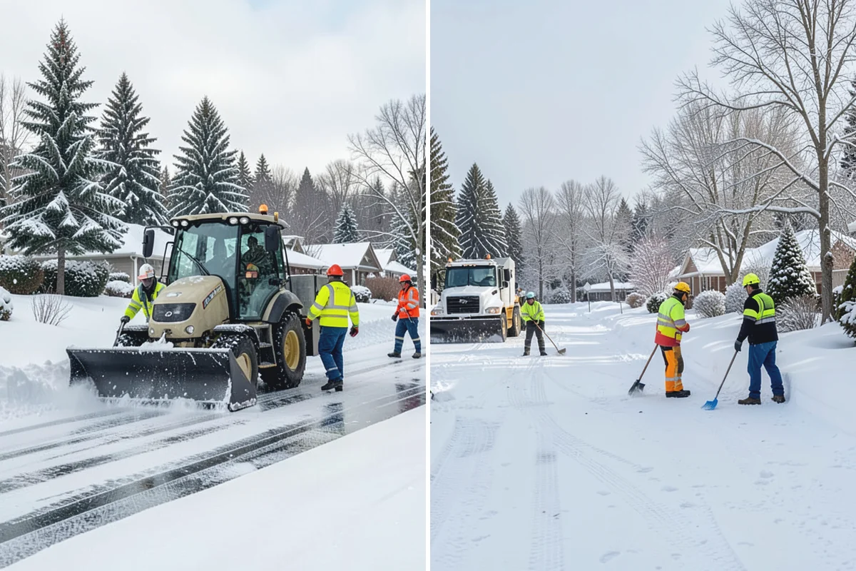 Senior Living Community Deicing in Marysville, Snohomish County, WA - Map resident walkways, courtyards, ramps, and entrances with staff