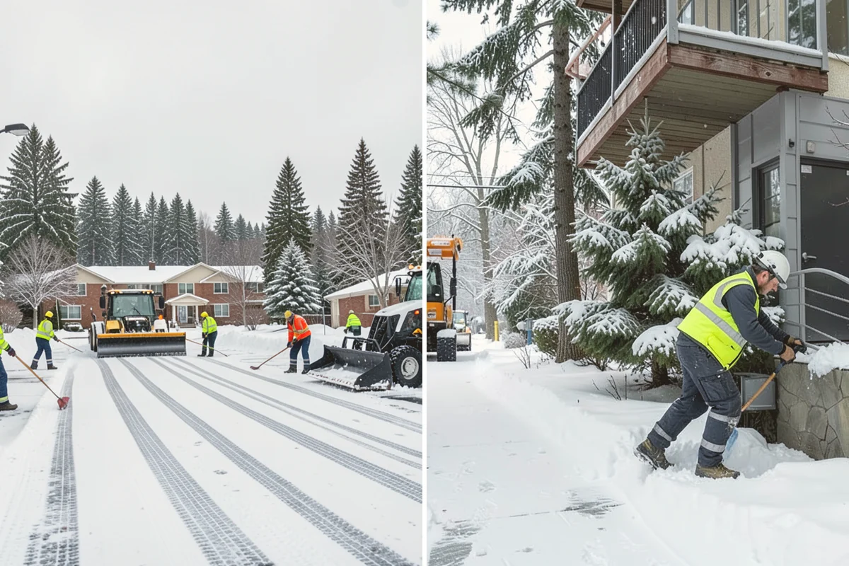 Senior Living Community Deicing in Milton, King County, WA - Map resident walkways, courtyards, ramps, and entrances with staff
