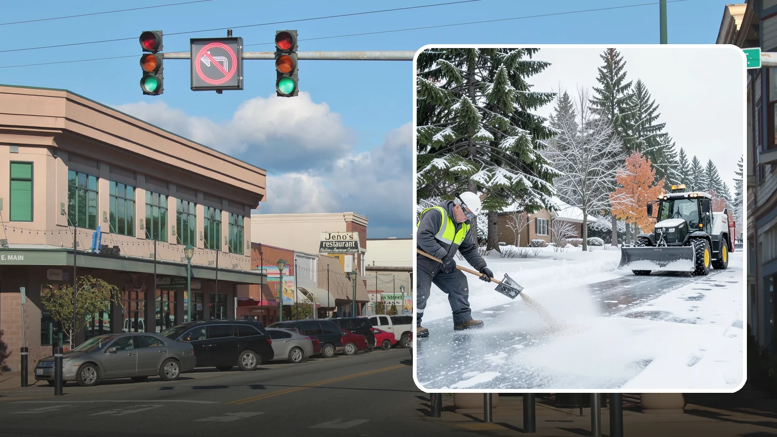 Senior Living Community Deicing in Monroe, Snohomish County, WA - Meticulous deicing for senior living communities, where residents' mobility limits make even a thin glaze a serious fall risk.