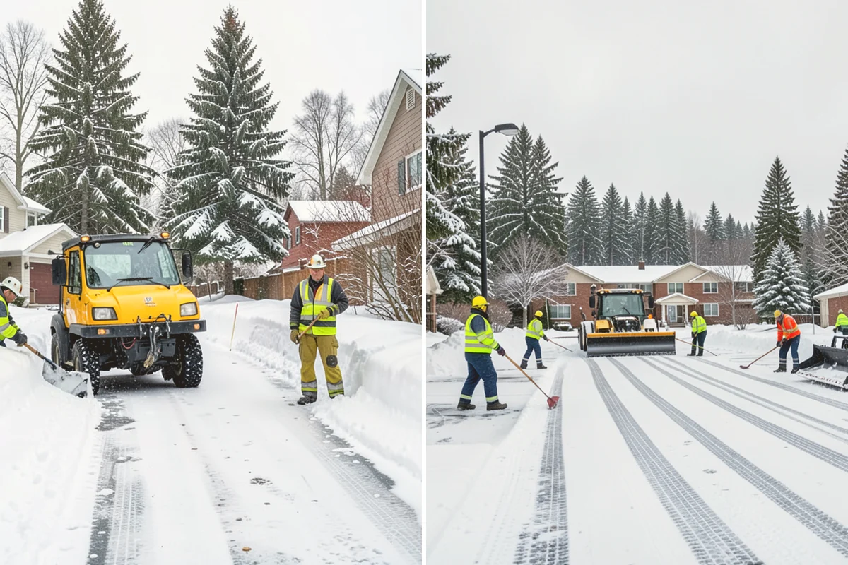 Senior Living Community Deicing in Newcastle, King County, WA - Map resident walkways, courtyards, ramps, and entrances with staff