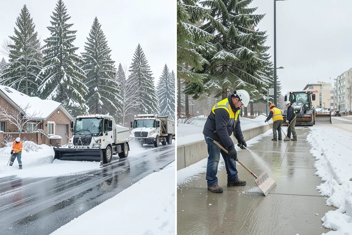 Senior Living Community Deicing in Renton, King County, WA - Map resident walkways, courtyards, ramps, and entrances with staff