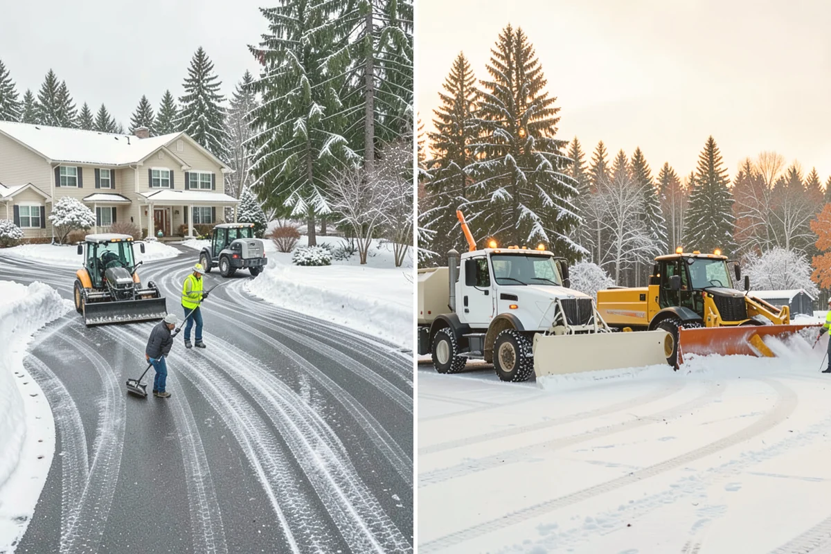 Senior Living Community Deicing in Sammamish, King County, WA - Map resident walkways, courtyards, ramps, and entrances with staff