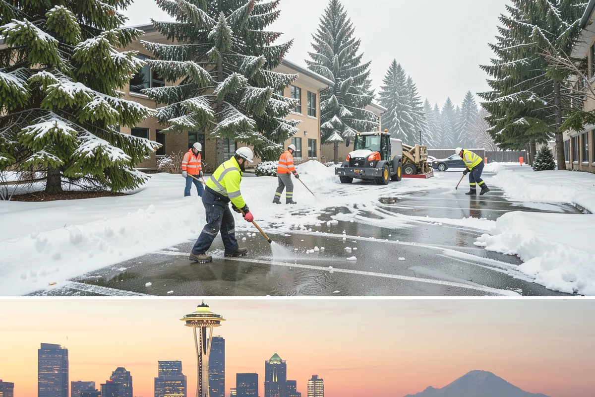 Senior Living Community Deicing in Seattle, King County, WA - Service covers the entire winter season with heightened, continuous attention during every lowland freeze that endangers resident...