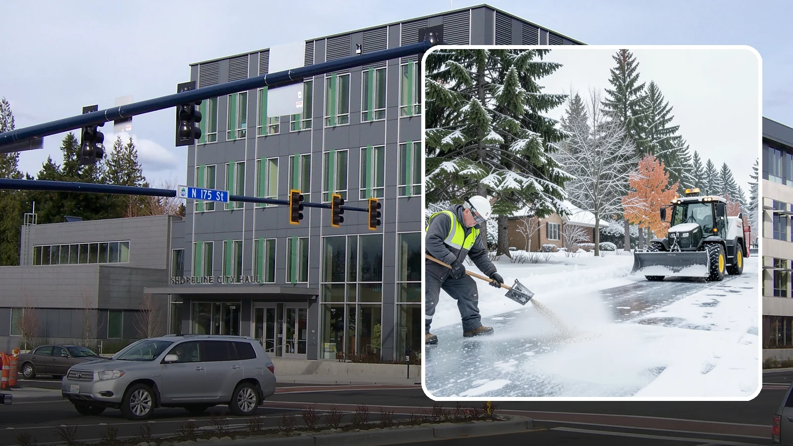Senior Living Community Deicing in Shoreline, King County, WA - Meticulous deicing for senior living communities, where residents' mobility limits make even a thin glaze a serious fall risk.