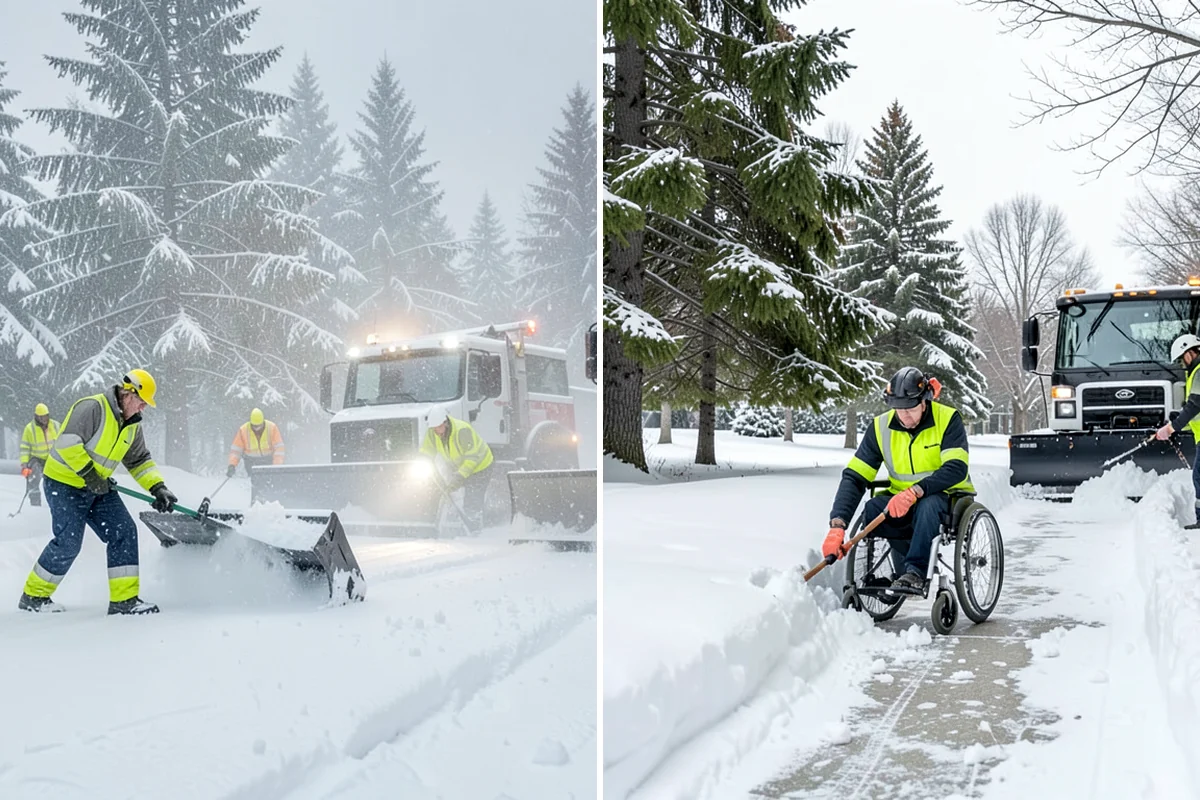 Senior Living Community Deicing in Snoqualmie, King County, WA - Map resident walkways, courtyards, ramps, and entrances with staff