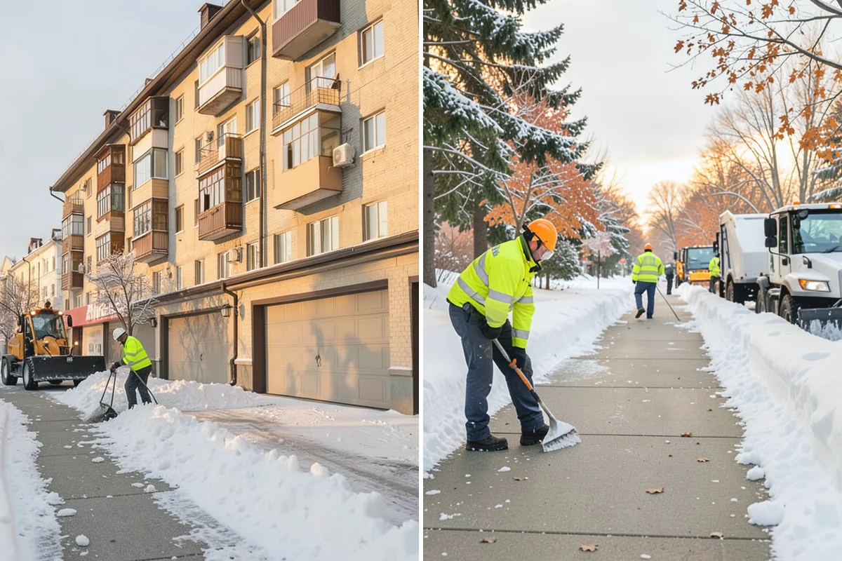 Senior Living Community Deicing in South Prairie, Pierce County, WA - Map resident walkways, courtyards, ramps, and entrances with staff