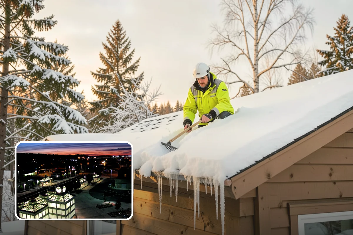 Senior Living Community Parking Lot Snow Removal in Auburn, King County, WA - Residents and visitors cross cleared, deiced surfaces to reduce falls
