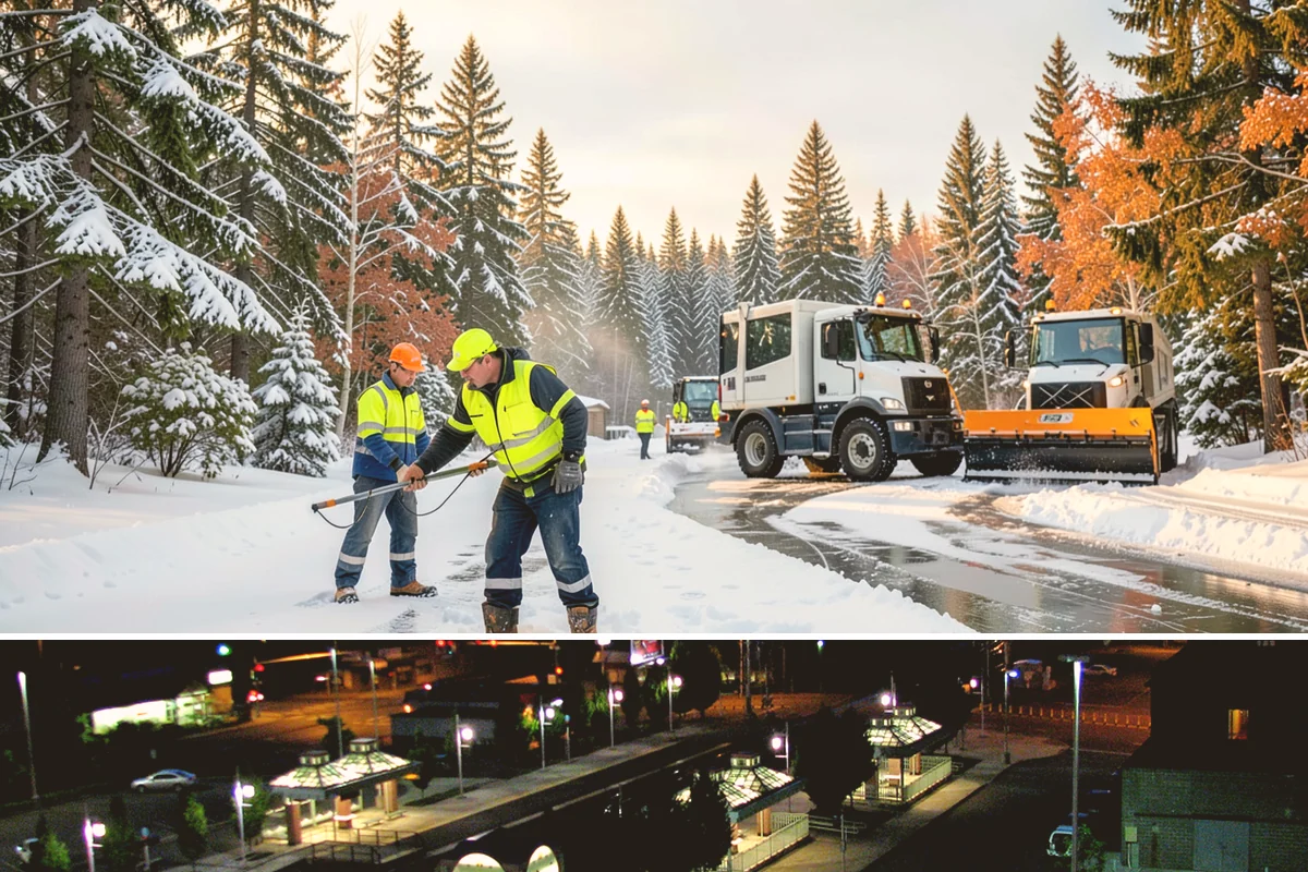 Senior Living Community Parking Lot Snow Removal in Auburn, King County, WA - Senior living lots in the Puget Sound region need the most careful service from December through February, when freeze-thaw ice...