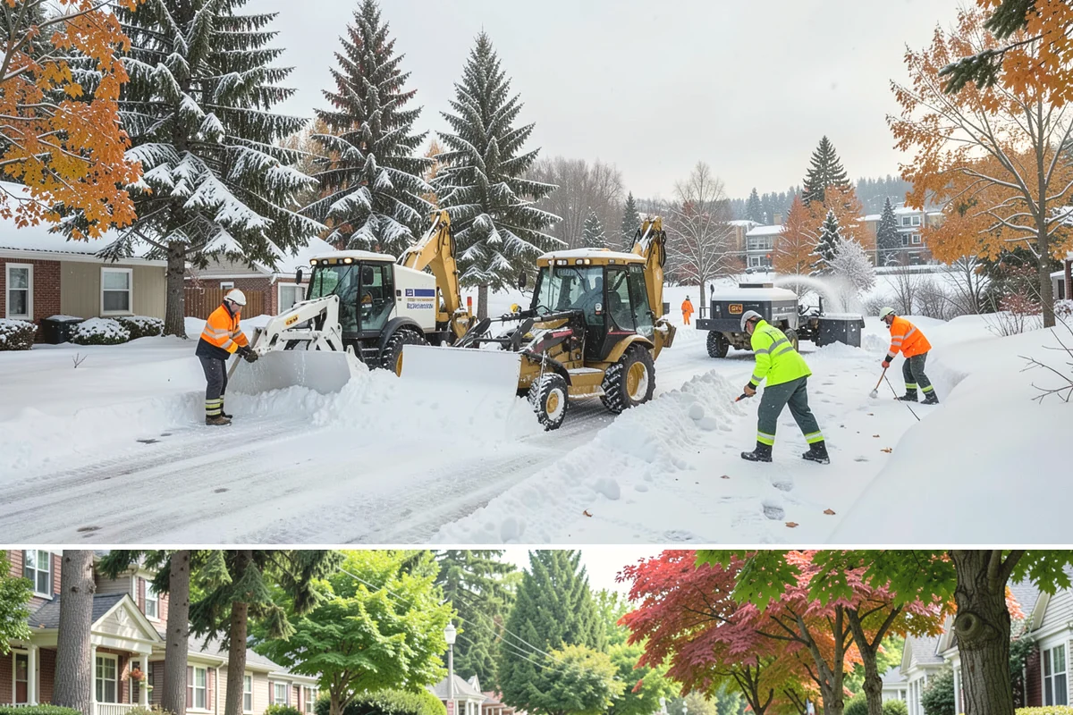 Senior Living Community Parking Lot Snow Removal in Beaux Arts Village, King County, WA - Senior living lots in the Puget Sound region need the most careful service from December through February, when freeze-thaw ice...