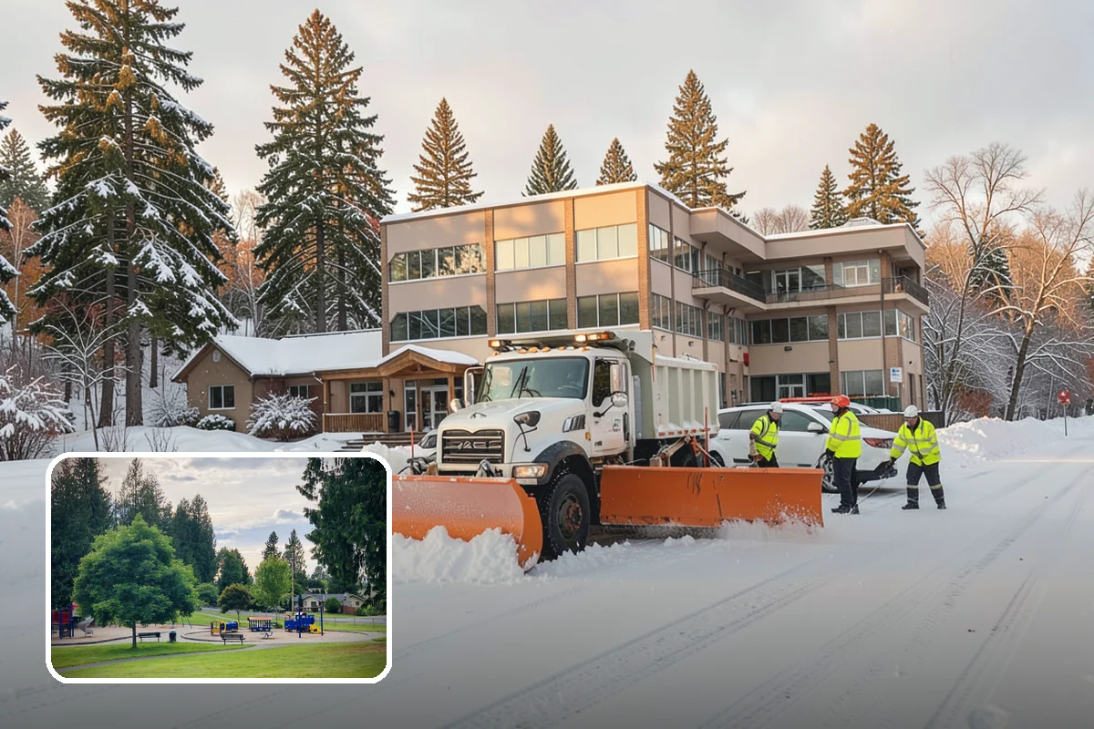 Senior Living Community Parking Lot Snow Removal in Bonney Lake, Pierce County, WA - Residents and visitors cross cleared, deiced surfaces to reduce falls