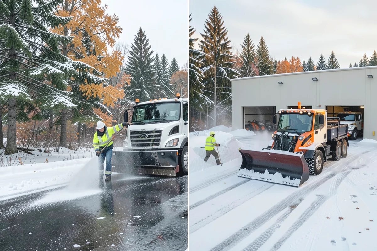 Senior Living Community Parking Lot Snow Removal in Bonney Lake, Pierce County, WA - Identify ambulance routes, ADA spaces, and covered entries with staff