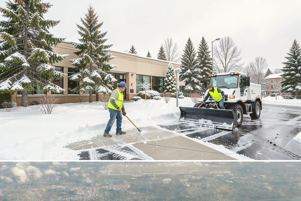 Senior Living Community Parking Lot Snow Removal in Burien, King County, WA - Senior living lots in the Puget Sound region need the most careful service from December through February, when freeze-thaw ice...
