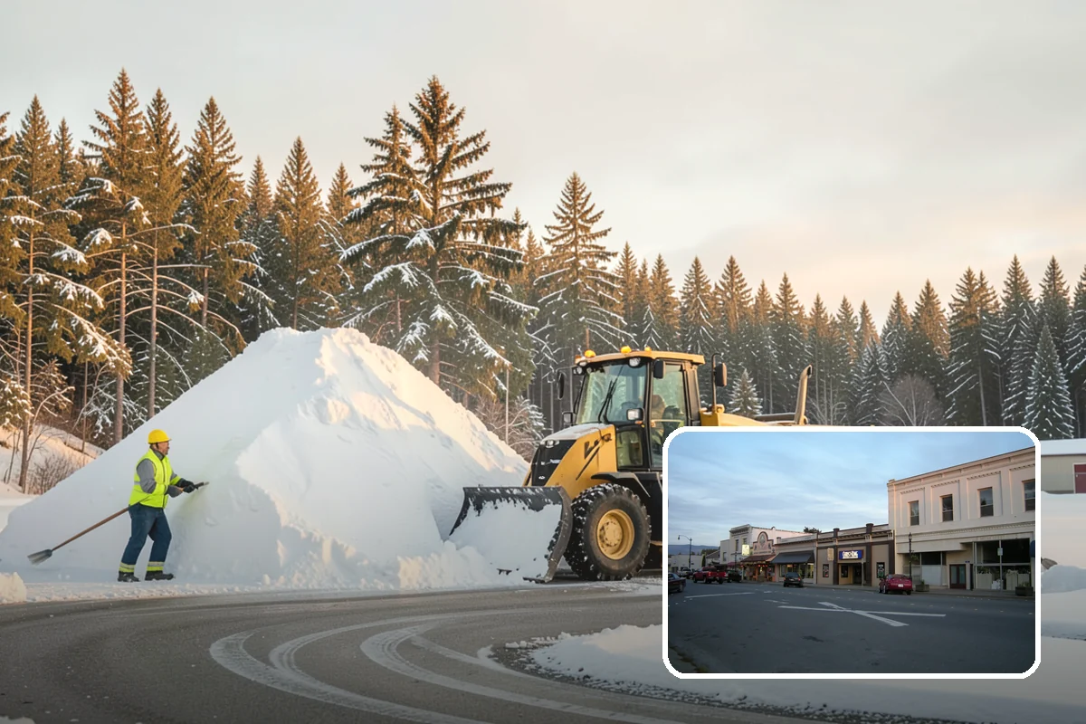 Senior Living Community Parking Lot Snow Removal in Burlington, Skagit County, WA - Residents and visitors cross cleared, deiced surfaces to reduce falls