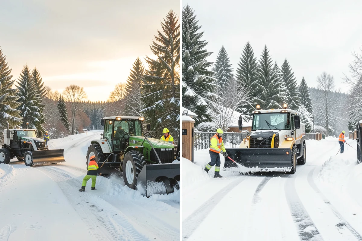 Senior Living Community Parking Lot Snow Removal in Carnation, King County, WA - Identify ambulance routes, ADA spaces, and covered entries with staff