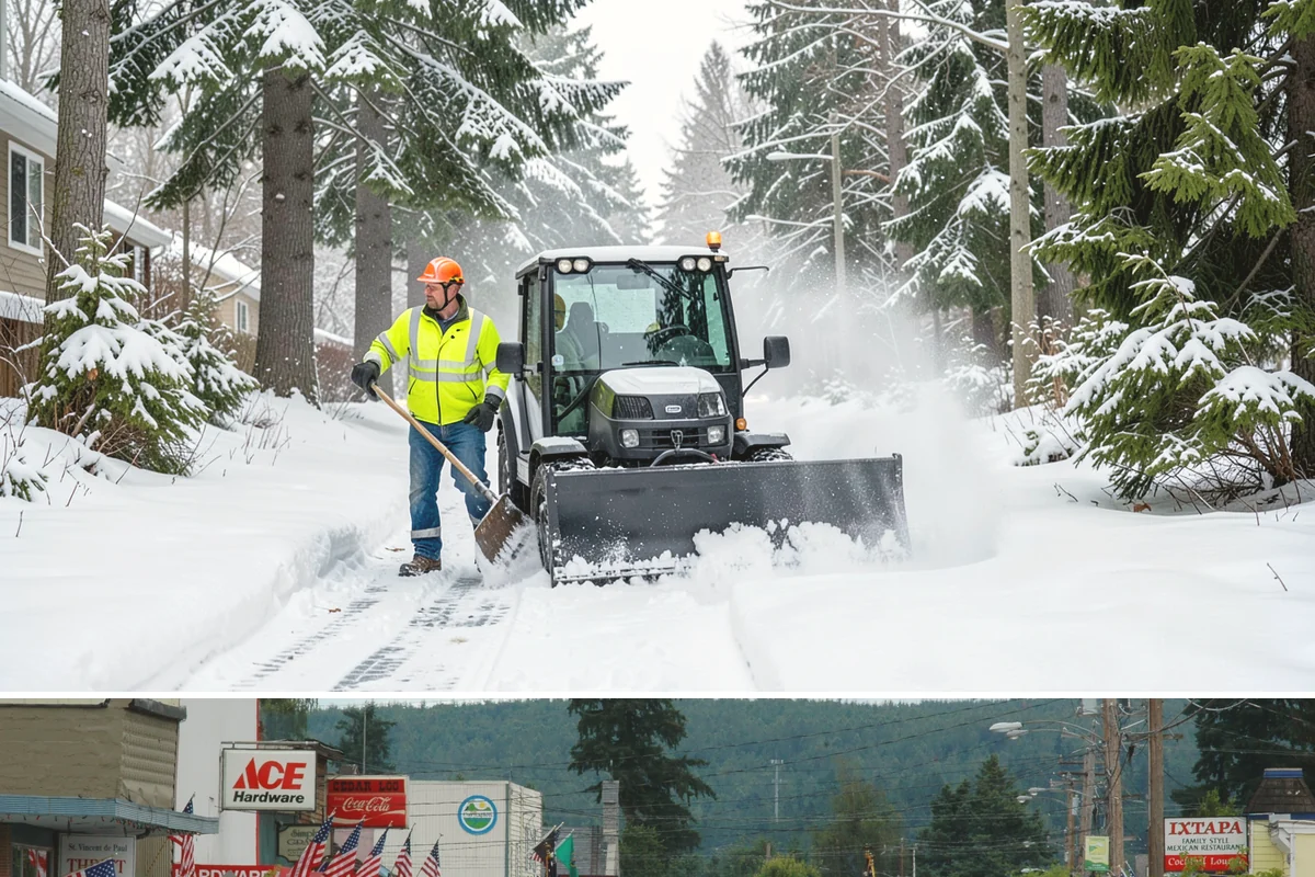 Senior Living Community Parking Lot Snow Removal in Carnation, King County, WA - Senior living lots in the Puget Sound region need the most careful service from December through February, when freeze-thaw ice...