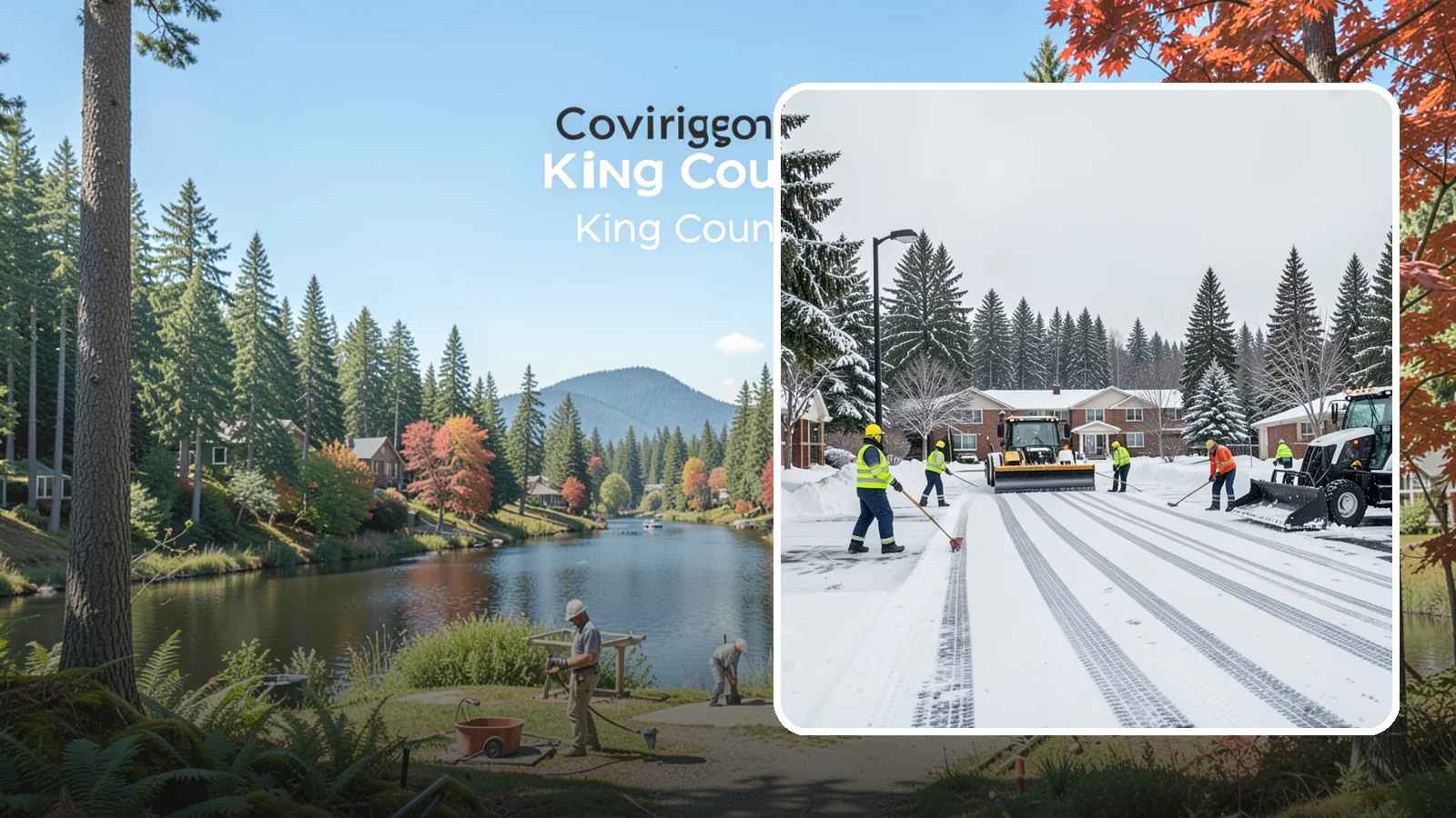 Senior Living Community Parking Lot Snow Removal in Covington, King County, WA - We clear senior living lots with extra care for residents, visitors, and ambulances during Western Washington winters.