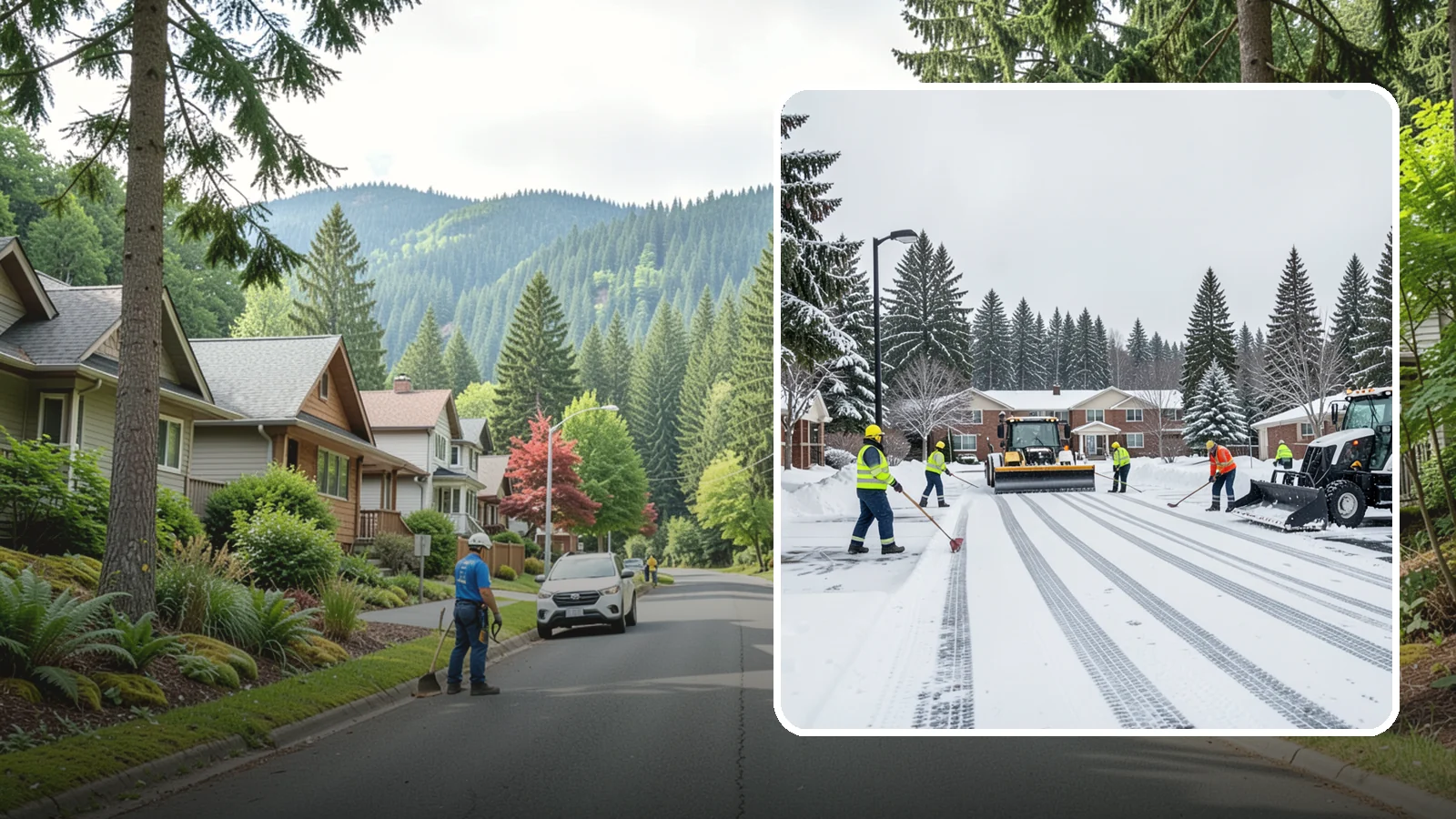 Senior Living Community Parking Lot Snow Removal in Darrington, Snohomish County, WA - We clear senior living lots with extra care for residents, visitors, and ambulances during Western Washington winters.
