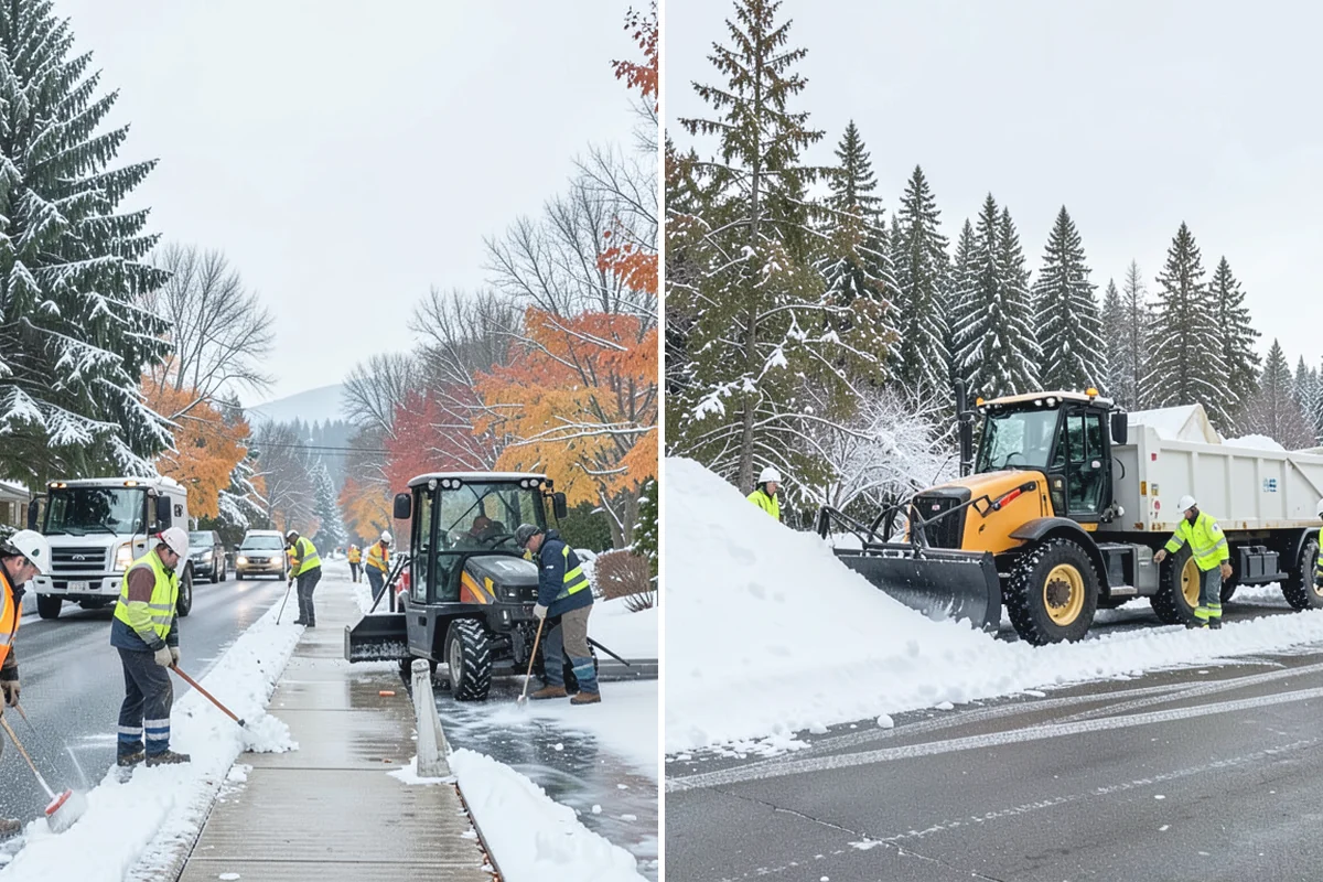 Senior Living Community Parking Lot Snow Removal in Gold Bar, Snohomish County, WA - Identify ambulance routes, ADA spaces, and covered entries with staff