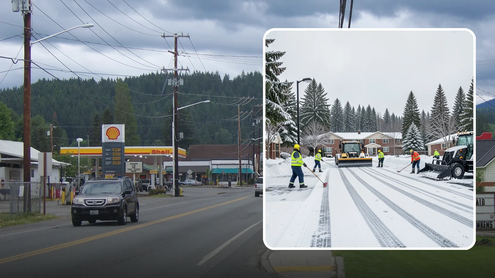Senior Living Community Parking Lot Snow Removal in Granite Falls, Snohomish County, WA - We clear senior living lots with extra care for residents, visitors, and ambulances during Western Washington winters.