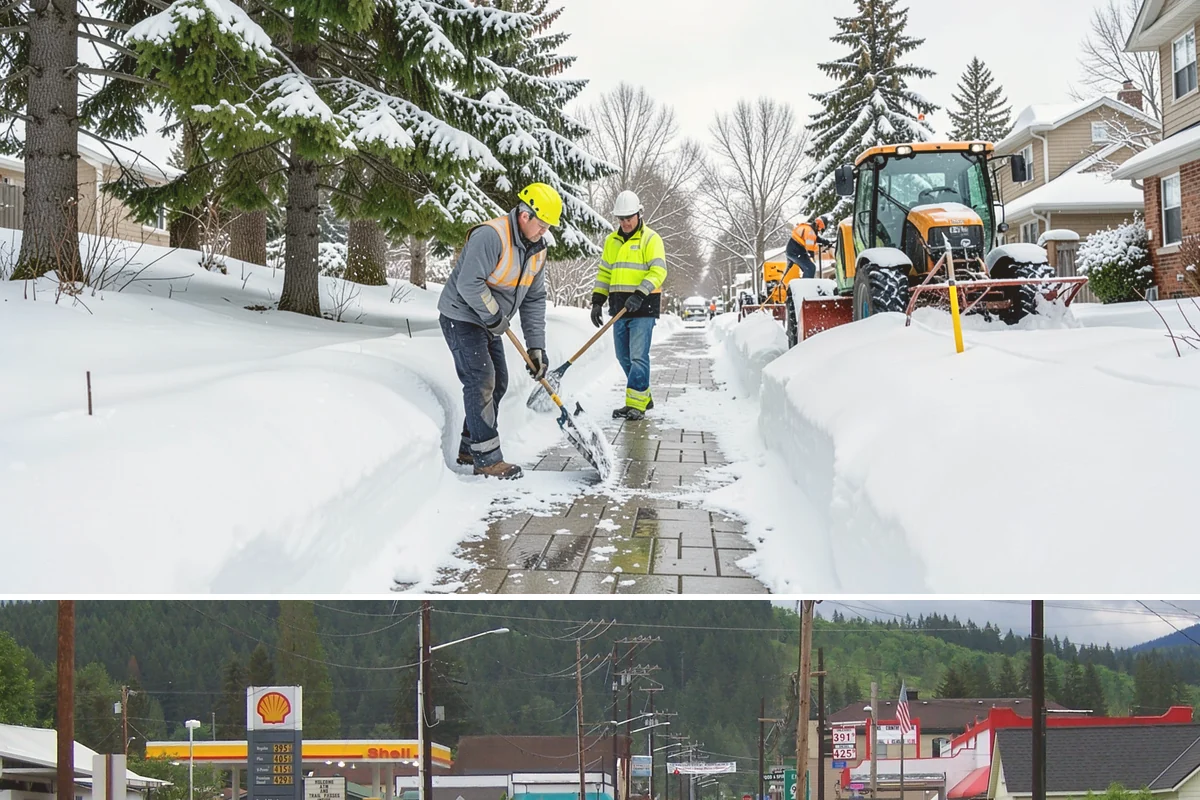Senior Living Community Parking Lot Snow Removal in Granite Falls, Snohomish County, WA - Senior living lots in the Puget Sound region need the most careful service from December through February, when freeze-thaw ice...