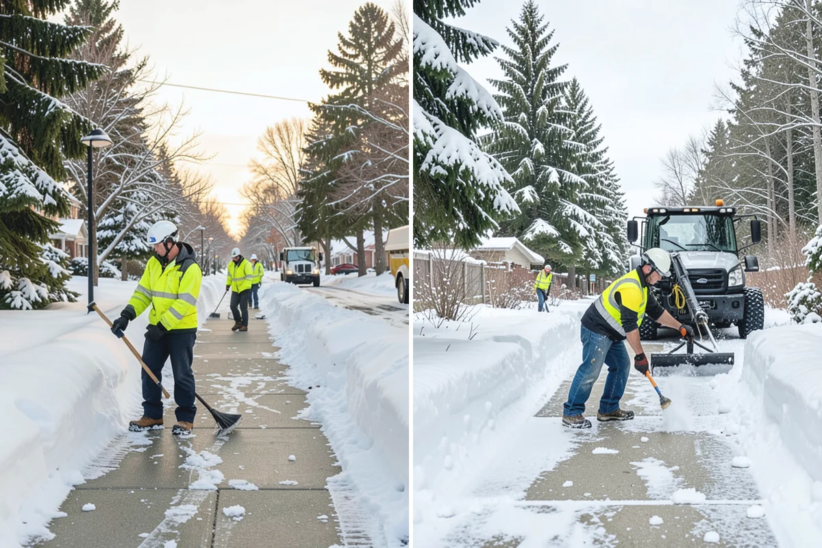 Senior Living Community Parking Lot Snow Removal in Hamilton, Skagit County, WA - Identify ambulance routes, ADA spaces, and covered entries with staff