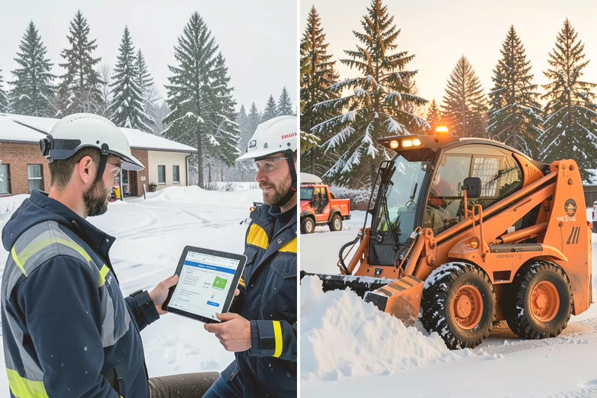 Senior Living Community Parking Lot Snow Removal in Index, Snohomish County, WA - Identify ambulance routes, ADA spaces, and covered entries with staff