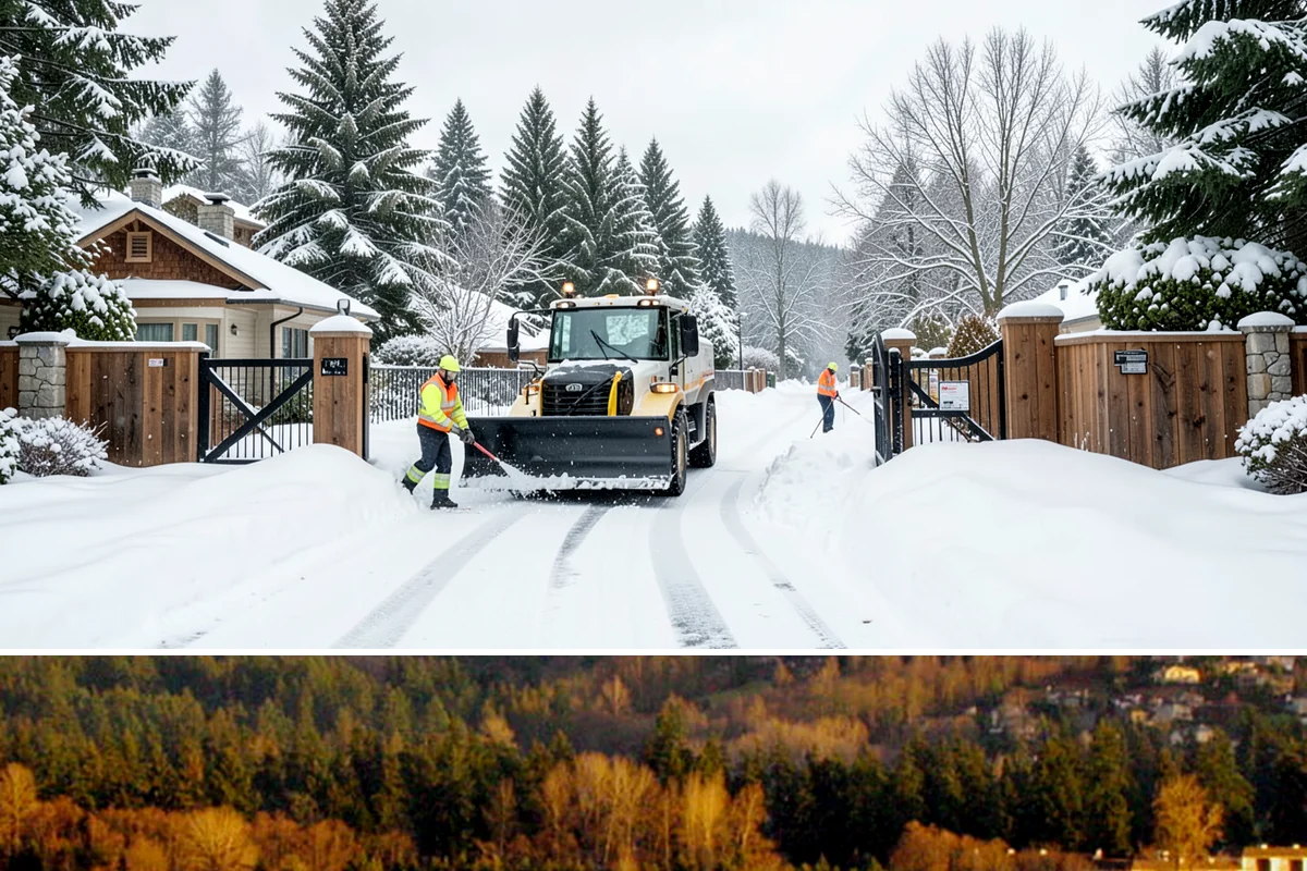 Senior Living Community Parking Lot Snow Removal in Kenmore, King County, WA - Senior living lots in the Puget Sound region need the most careful service from December through February, when freeze-thaw ice...