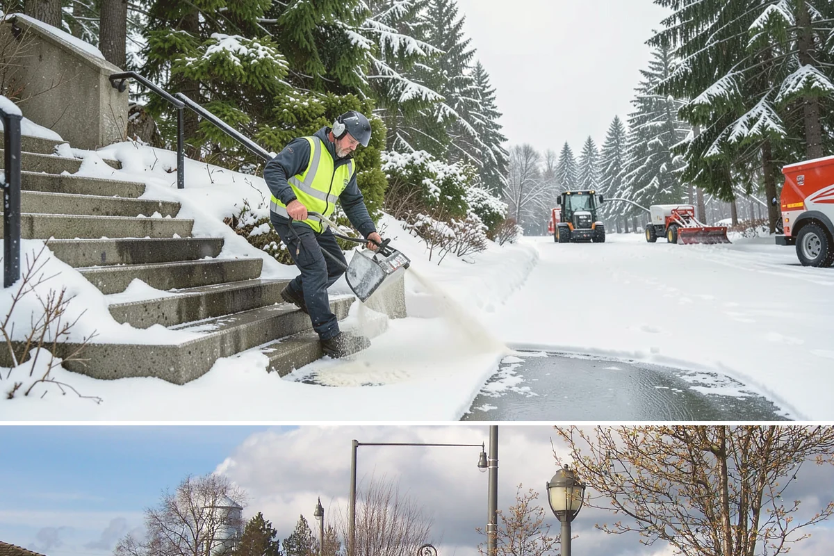 Senior Living Community Parking Lot Snow Removal in Marysville, Snohomish County, WA - Senior living lots in the Puget Sound region need the most careful service from December through February, when freeze-thaw ice...