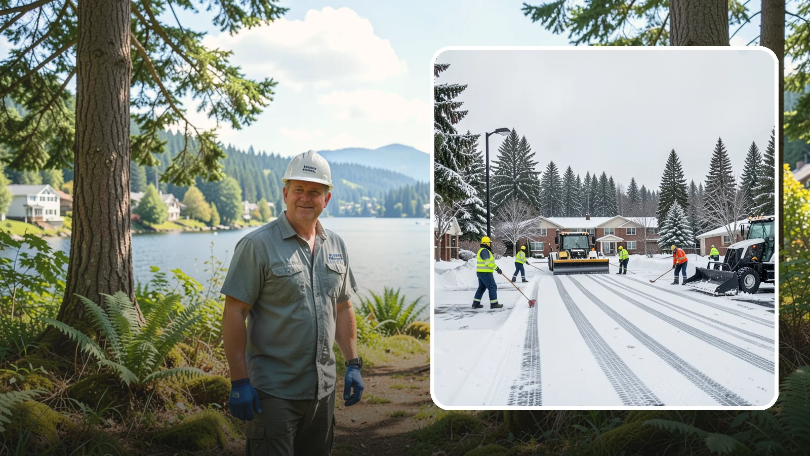 Senior Living Community Parking Lot Snow Removal in Milton, King County, WA - We clear senior living lots with extra care for residents, visitors, and ambulances during Western Washington winters.