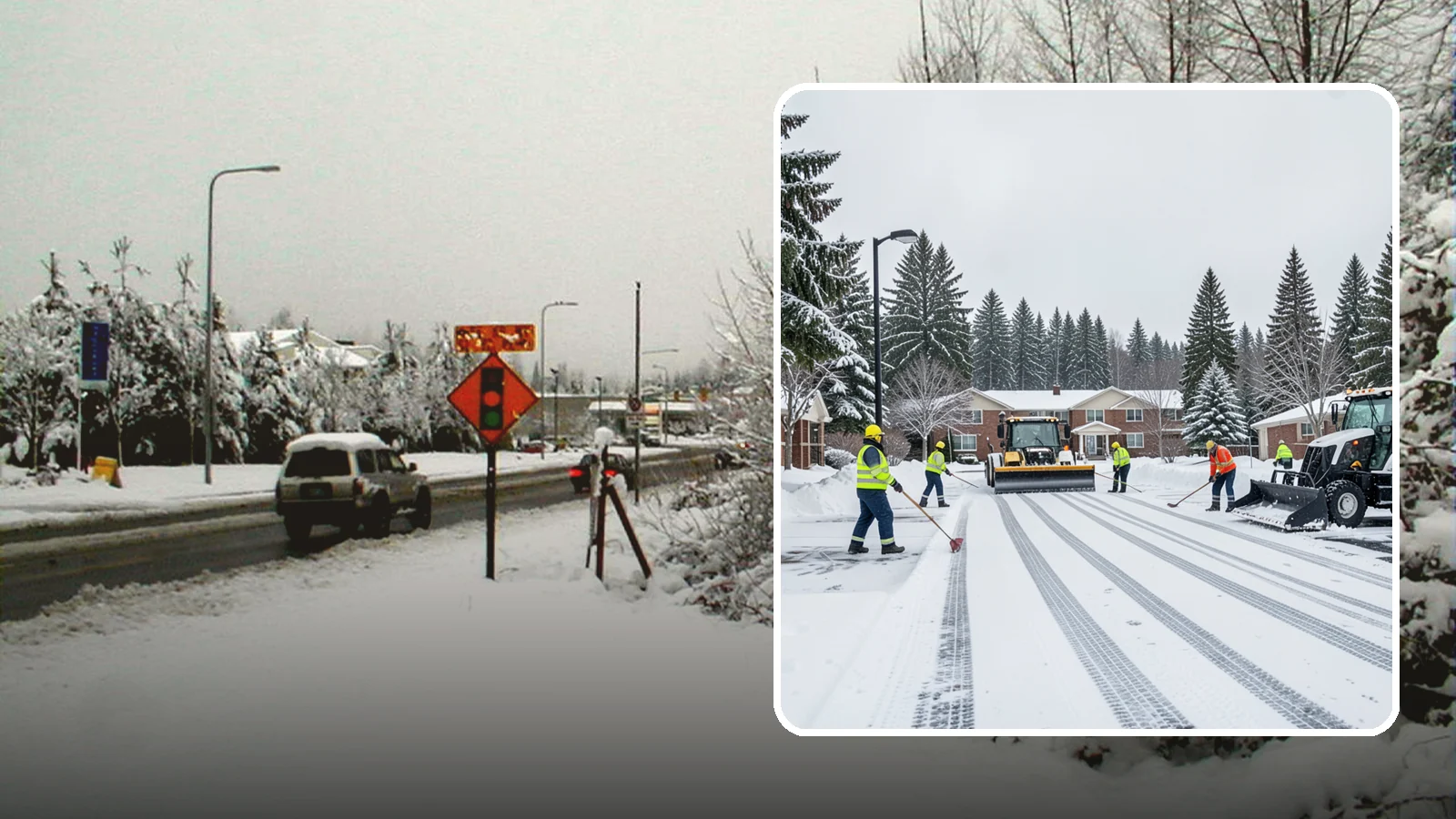 Senior Living Community Parking Lot Snow Removal in Newcastle, King County, WA - We clear senior living lots with extra care for residents, visitors, and ambulances during Western Washington winters.