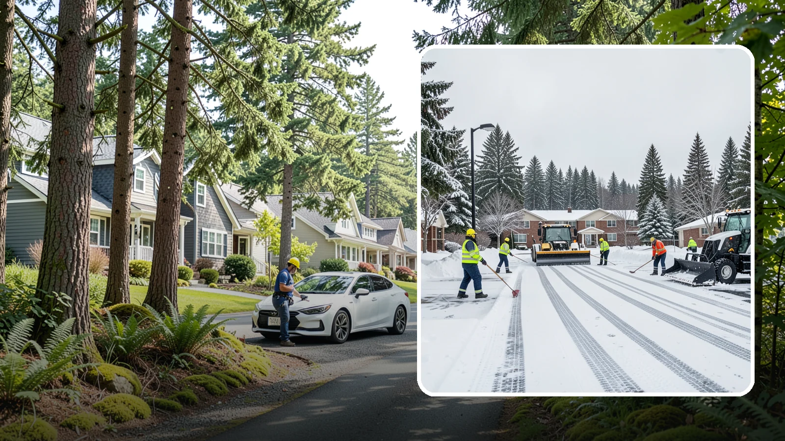 Senior Living Community Parking Lot Snow Removal in Normandy Park, King County, WA - We clear senior living lots with extra care for residents, visitors, and ambulances during Western Washington winters.