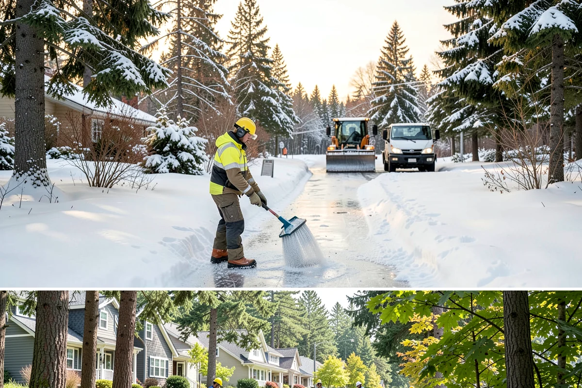 Senior Living Community Parking Lot Snow Removal in Normandy Park, King County, WA - Senior living lots in the Puget Sound region need the most careful service from December through February, when freeze-thaw ice...