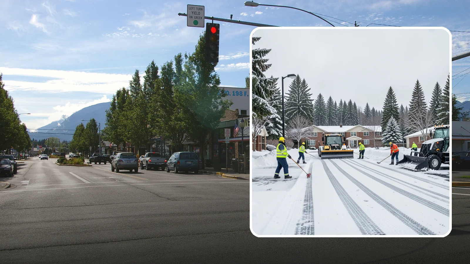Senior Living Community Parking Lot Snow Removal in North Bend, King County, WA - We clear senior living lots with extra care for residents, visitors, and ambulances during Western Washington winters.